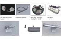 Suspension install aluminum LED profile