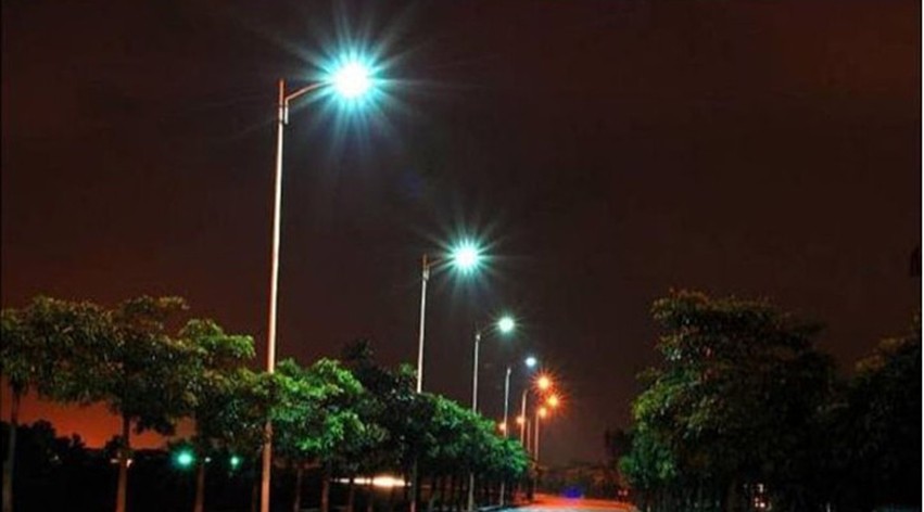 road Outdoor led street lighting fixtures energy saving , 120 pieces LED