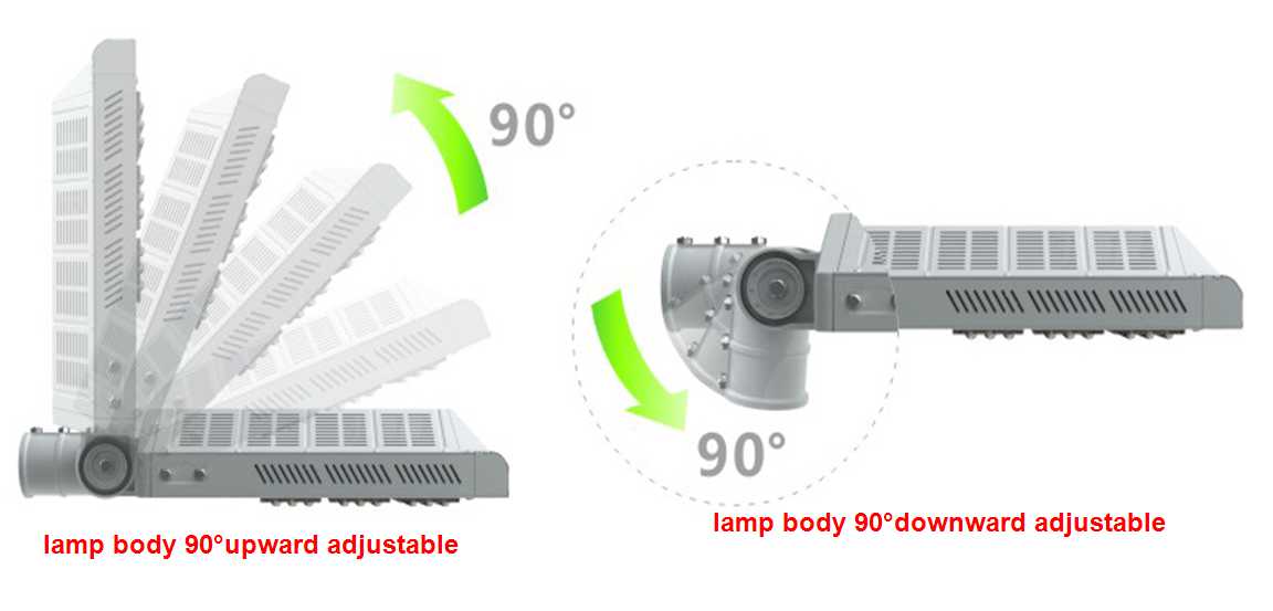 90 Watt Outdoor Led Street Lights Excellent 3D Heat Dissipation